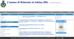 Desktop Screenshot of comune.belmonteinsabina.ri.it