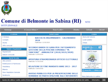 Tablet Screenshot of comune.belmonteinsabina.ri.it